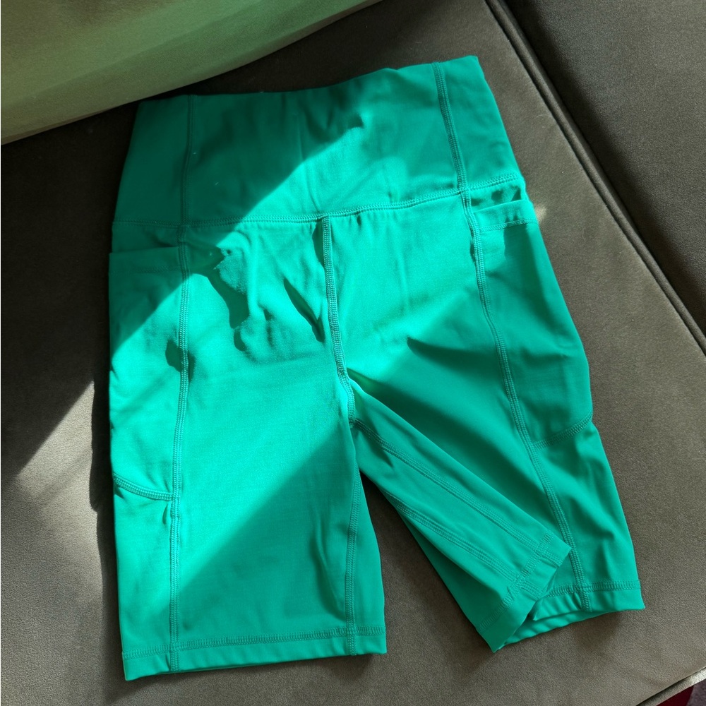 Green Bike Shorts J. Crew Size xs like new